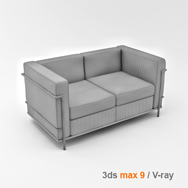 3d le corbusier lc2 2 - chair 2 05 by lajhar